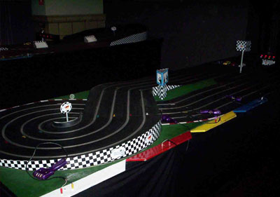 Scalextric en salon para fiestas y juegos en salon para fiestas